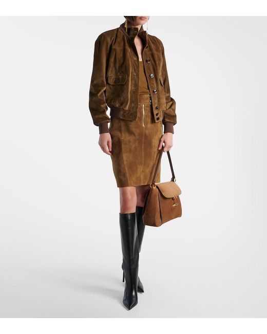Tom Ford Black Julianne 85 Leather Knee-High Boots
