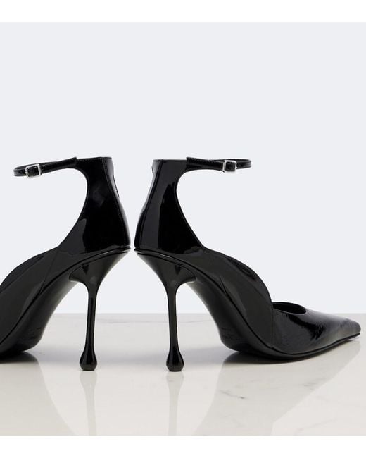 Jimmy Choo Black Quinci Leather Pumps