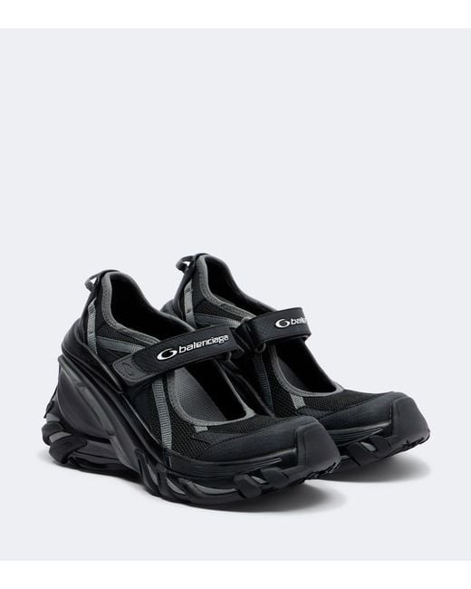 Balenciaga Black Hydra Wedge Sneakers