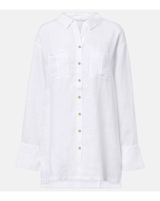Heidi Klein White Bay Linen Shirt