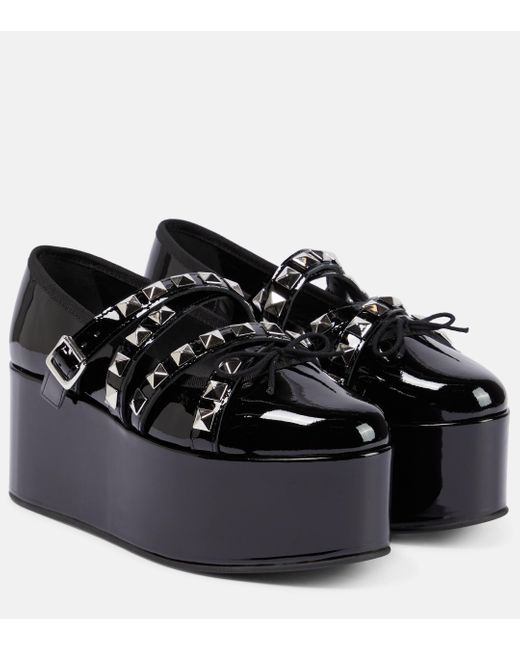 X Repetto – Chaussures plates a plateforme Noir Kei Ninomiya en coloris Black