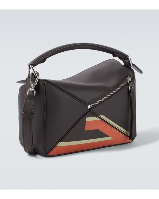 Loewe Black X Louis Wain Puzzle Top-Handle Bag for men