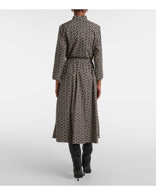 Tory Burch Gray Printed Shirt Dress