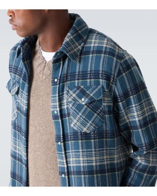 Camicia di God's True Cashmere in Blue da Uomo