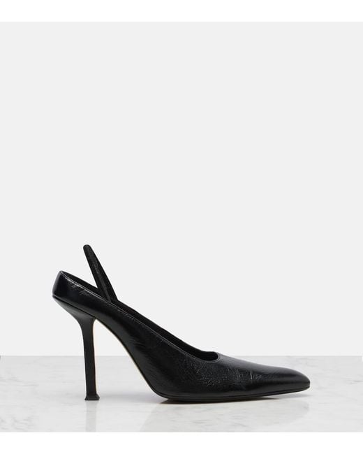 Calvin Klein Black Suki Leather Slingback Pumps
