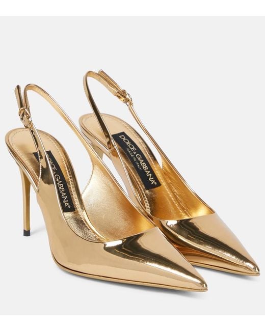 Dolce & Gabbana Metallic With Heel