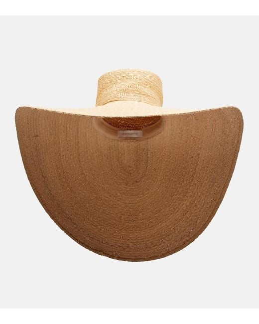 Zimmermann Brown Raffia Sun Hat
