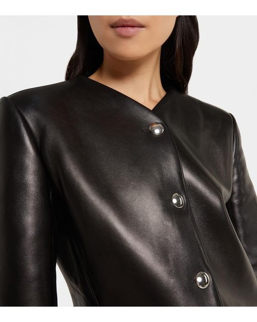 Khaite Black Naran Leather Jacket