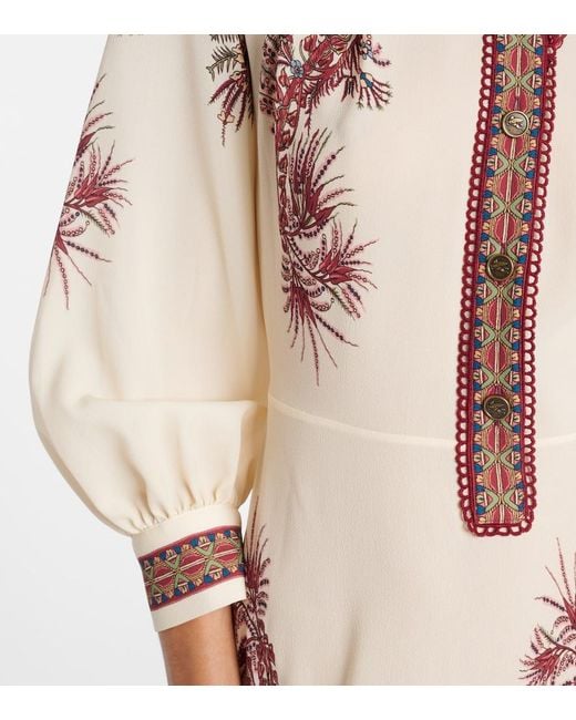 Etro White Paisley Shirt Dress
