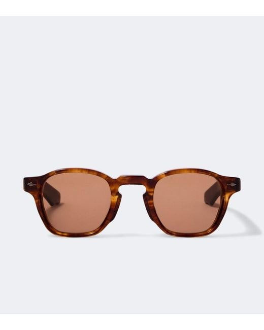 Jacques Marie Mage Brown Zephirin Round Sunglasses for men