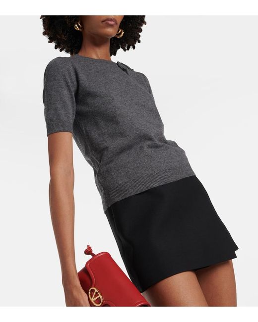 Valentino Gray Virgin Wool T-Shirt
