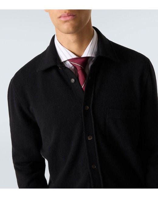 Polo di Brunello Cucinelli in Black da Uomo