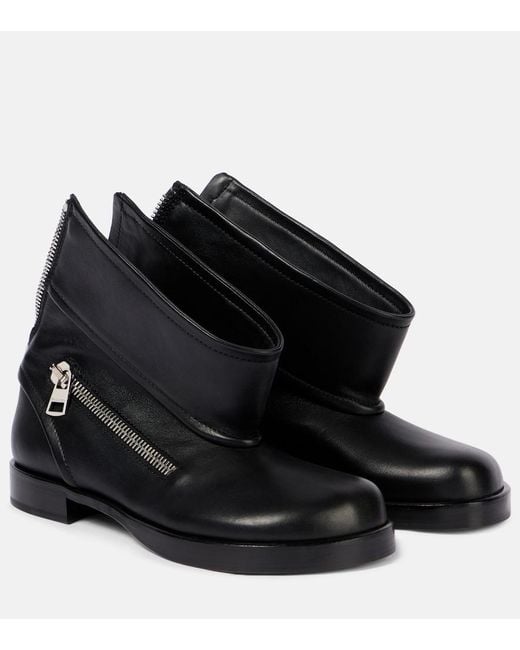 J.W. Anderson Black Leather Biker Boots