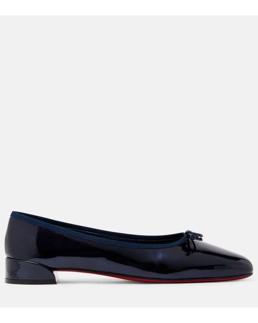 Christian Louboutin Blue Sweetie Jane Patent Leather Ballet Flats 20