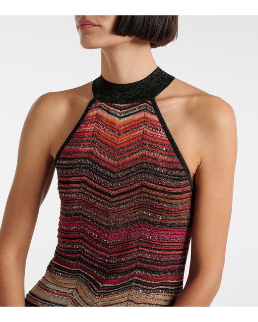 Missoni Red Minikleid mit Zickzackmuster