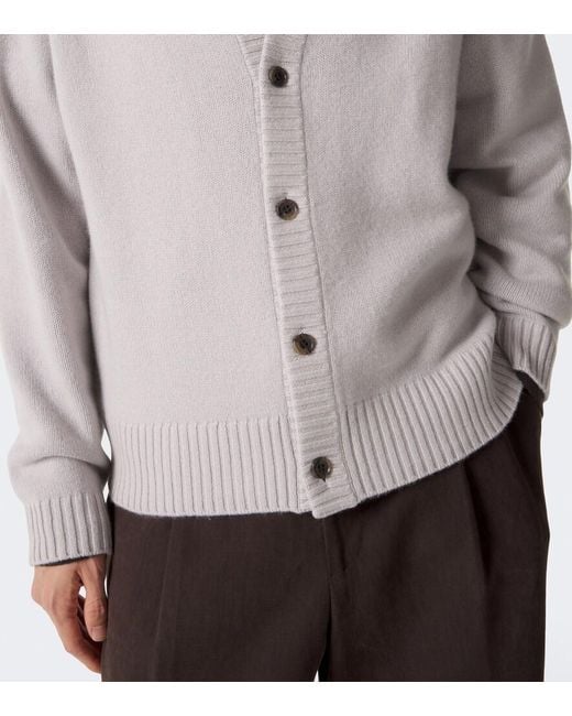 Lisa Yang Gray Fenris Cashmere Cardigan for men