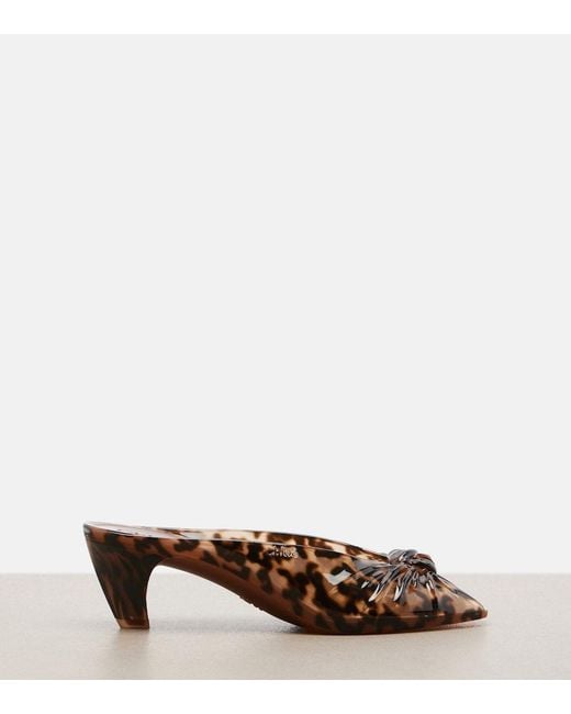 Chloé Brown Jelly Tpu Mules