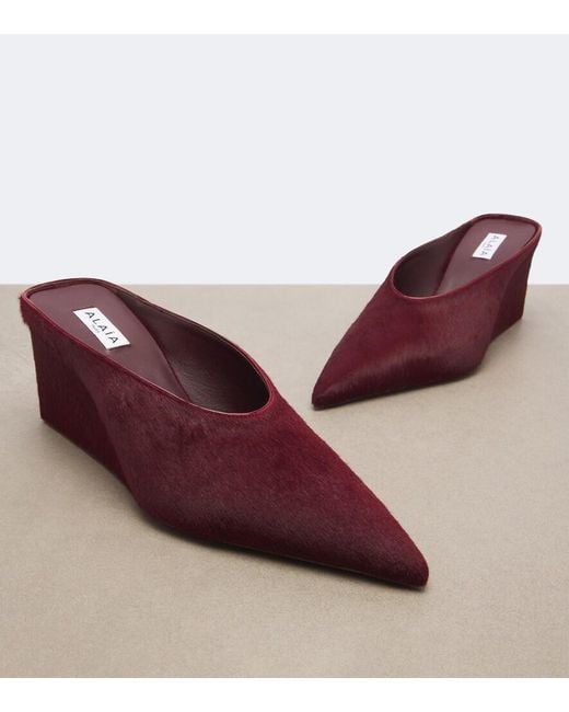 Mules Cube di Alaïa in Red