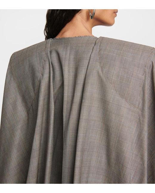 Junya Watanabe Gray Blazer Wool Minidress