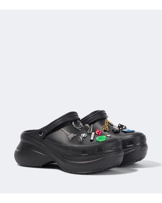 Balenciaga Black X Crocs Jibbitz Clogs for men