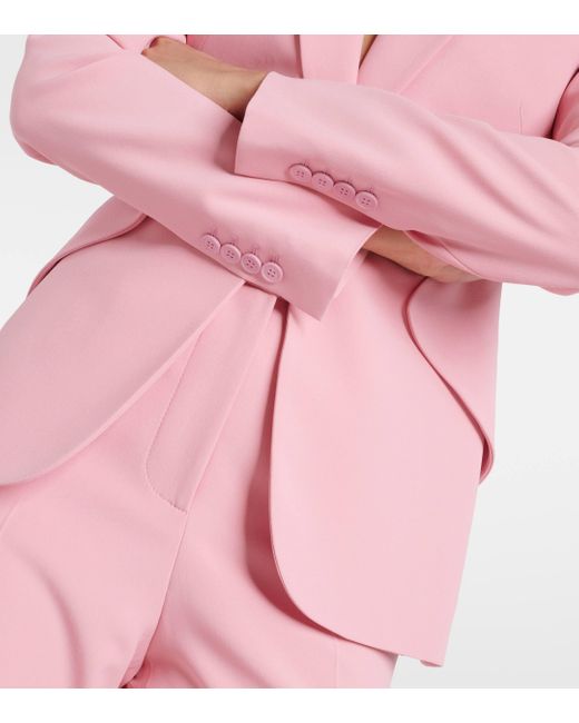 Alexander McQueen Pink Single-breasted Blazer