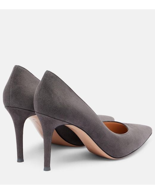 Gianvito Rossi Brown Gianvito 85 Suede Pumps