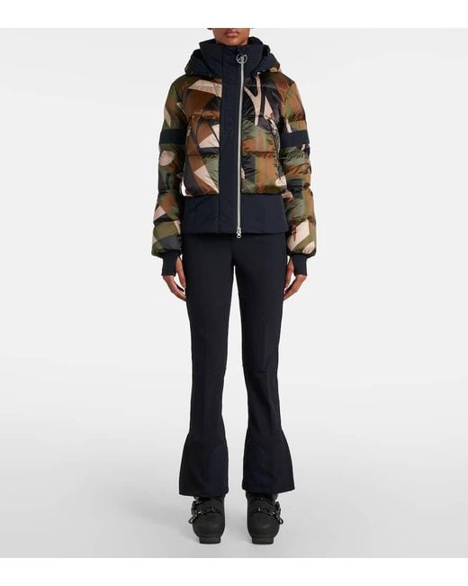 Toni Sailer Black Bedruckte Skijacke Loretta