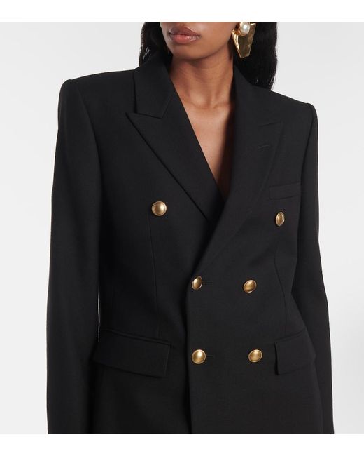 Saint Laurent Black Wool Gabardine Jacket