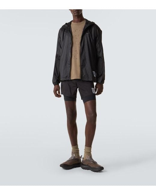 Shorts De Running Techsilk Satisfy de hombre de color Black