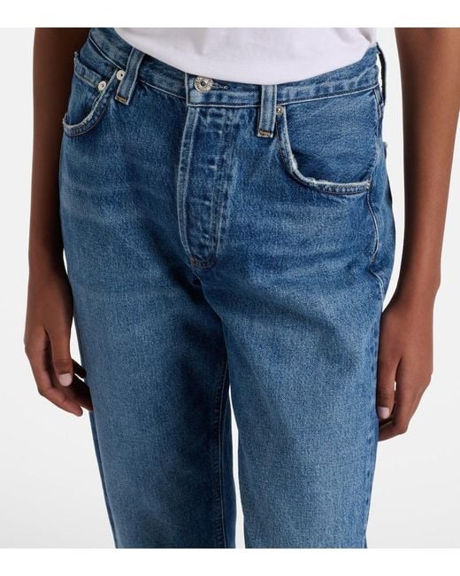 Citizens of Humanity Blue Winslow Mid-Rise Straight Jeans