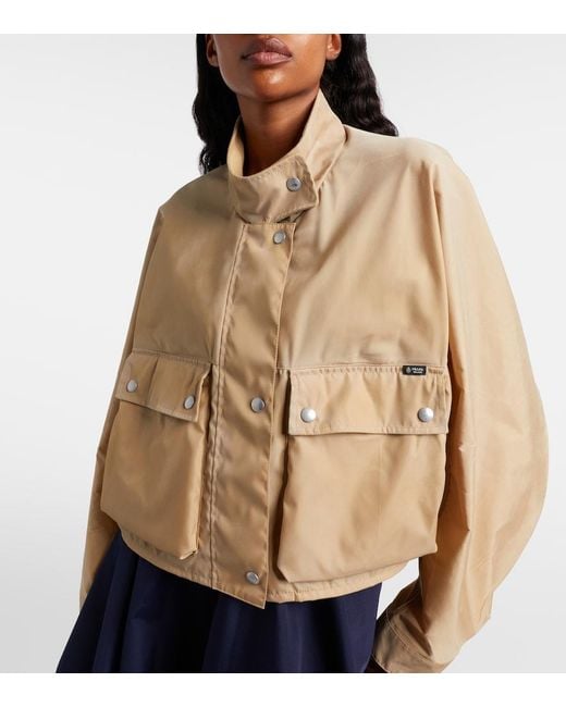Prada Natural Re-Nylon Cropped Jacket