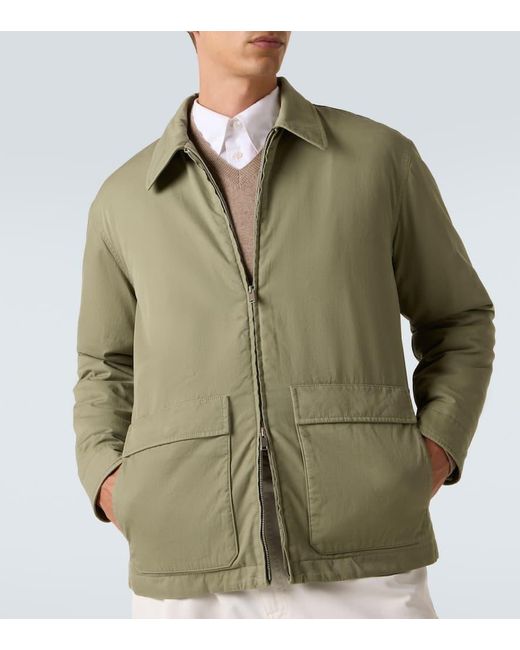Veste Justo Matelassee En Coton Melange The Row pour homme en coloris Green