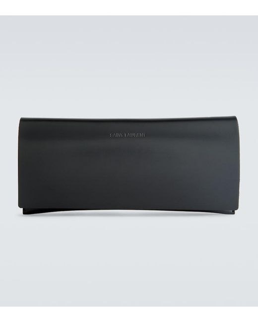 Saint Laurent Metallic Sl 571 Square Glasses for men