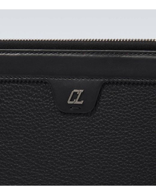 Christian Louboutin Black For Rui Leather Document Case for men
