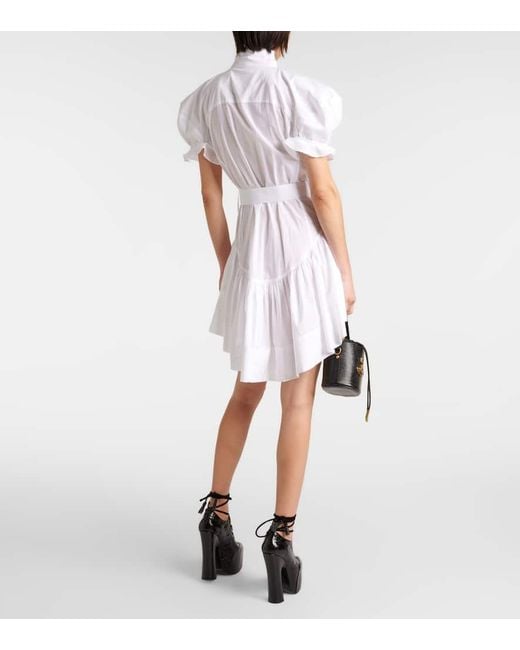 Vivienne Westwood White Minikleid Mit Blumenstickerei