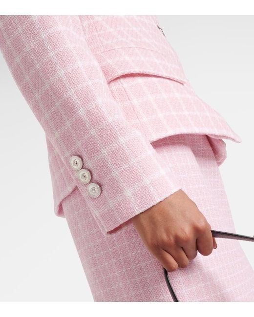 Versace Pink Jacke aus Tweed