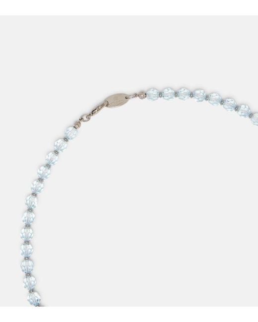 Vivienne Westwood White Embellished Choker
