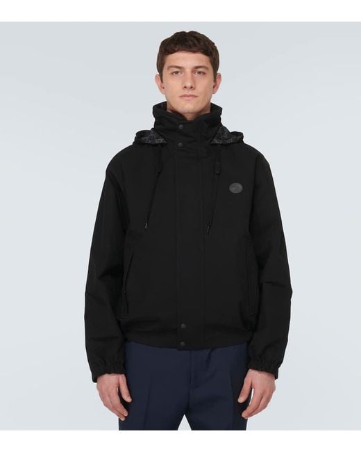 Gucci Black Interlocking Logo Ripstop Jacket for men