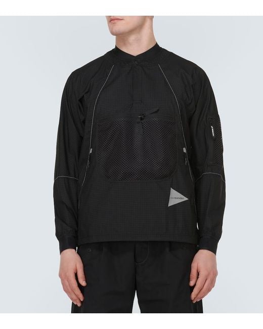 Giacca di And Wander in Black da Uomo