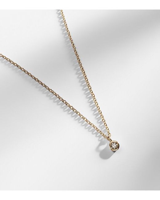 STONE AND STRAND Blue Essential 14Kt Choker With Diamonds