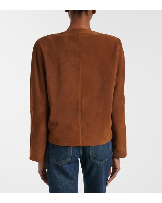 Saint Laurent Brown Suede Jacket