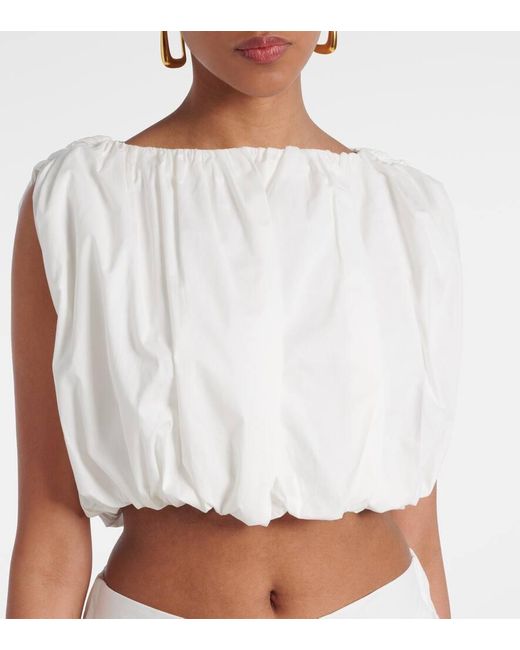 Adriana Degreas White Cropped-Top Inamorata