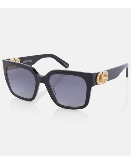 Dior Blue Eckige Sonnenbrille 30Montaigne S11I