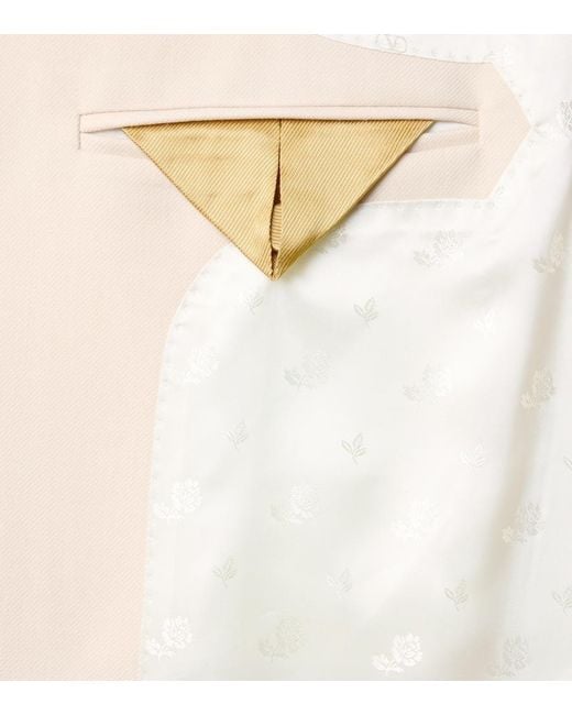 Valentino Natural Virgin Wool Gabardine Blazer for men