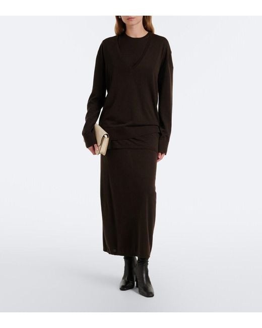 Totême Black Oversized Sweater
