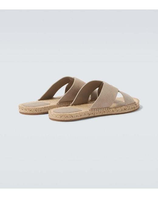 Zegna Natural Espadrille Sandals for men