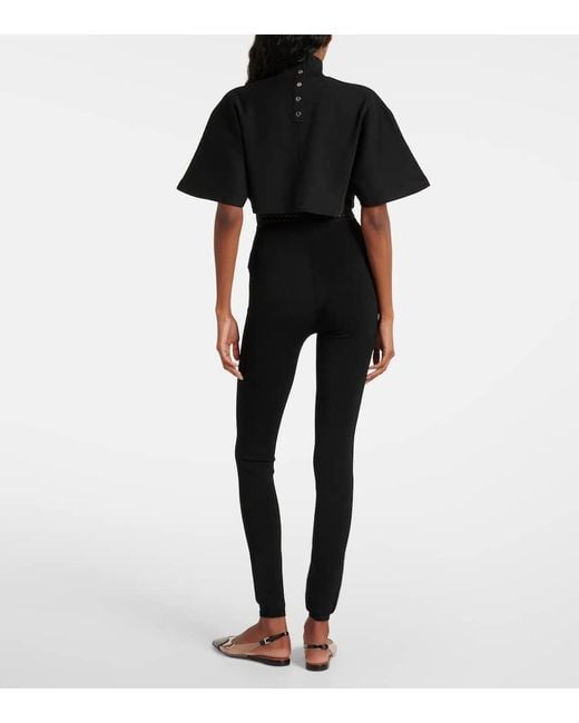Alaïa Black Vienne High-Rise Leggings