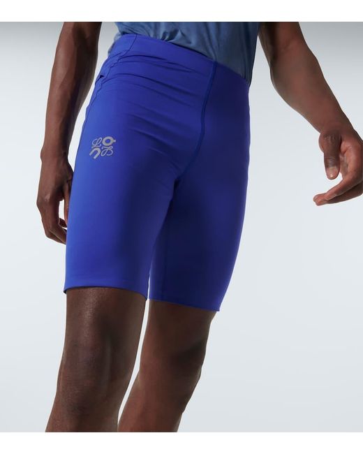 X On shorts ciclistas con logo Loewe de hombre de color Blue