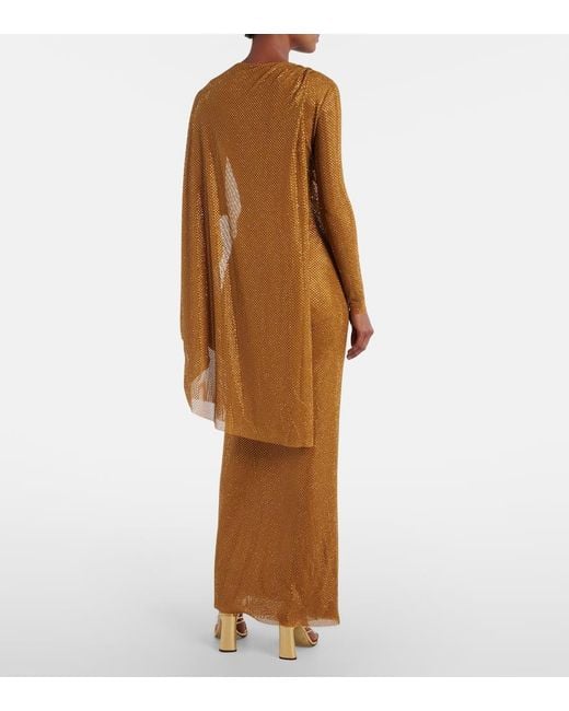 Robe Longue A Ornements Self-Portrait en coloris Natural