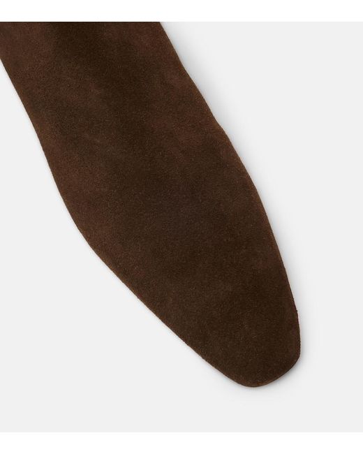Staud Brown Wally Suede Ankle Boots